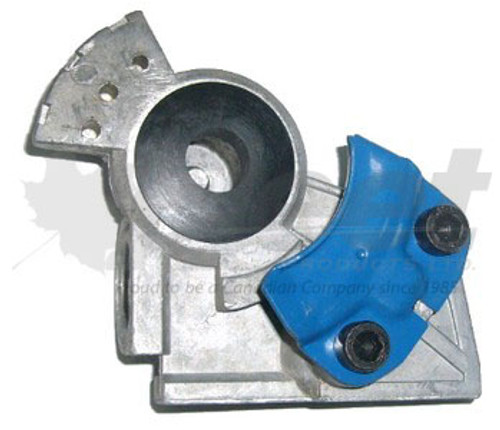 RS441023 / Phillips 12-136 service gladhand, blue aluminum 37-  mount, 3/8" ports, universal heavy-duty truck and trailer brake line connector