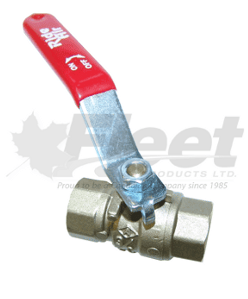 RA720-4 1/4" 2-way brass ball valve with red lever handle. Inline shutoff for truck and trailer air systems. RA720-4 1/4" 2-way brass ball valve with red lever handle. Inline shutoff for truck and trailer air systems.
