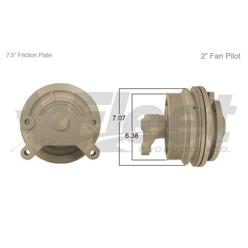 KB790013X S Advantage fan clutch remanufactured 7.07" pulley 2.00" pilot fits Kenworth Peterbilt Cummins KB790013X S Advantage fan clutch remanufactured 7.07" pulley 2.00" pilot fits Kenworth Peterbilt Cummins