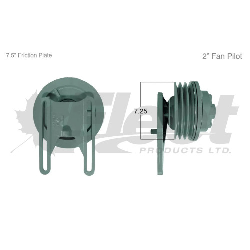 KB790018X reman S Advantage fan clutch for Kenworth with Detroit Series 60, 3V belt, 7.25" pulley, Fleet Products KB790018X reman S Advantage fan clutch for Kenworth with Detroit Series 60, 3V belt, 7.25" pulley, Fleet Products