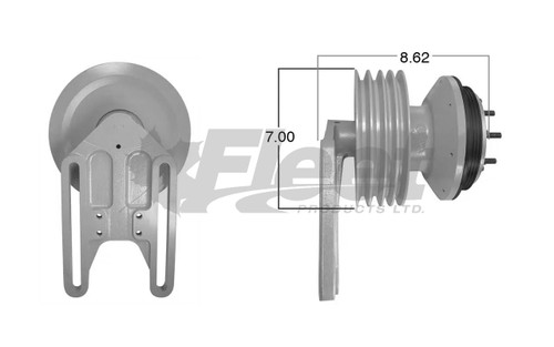 KB799161X Horton Drivemaster reman fan clutch for Kenworth with Caterpillar C15/C16, 4V belt, 2.56" pilot, 8.62" length, heavy-duty cooling. KB799161X Horton Drivemaster reman fan clutch for Kenworth with Caterpillar C15/C16, 4V belt, 2.56" pilot, 8.62" length, heavy-duty cooling.