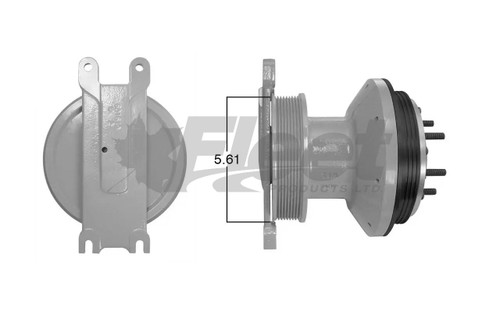 KB799401X Horton Drivemaster reman fan clutch for Crane Carrier Caterpillar C9, 8PK pulley, OEM replacement. KB799401X Horton Drivemaster reman fan clutch for Crane Carrier Caterpillar C9, 8PK pulley, OEM replacement.