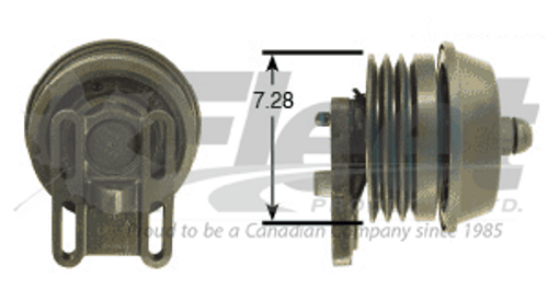 104873X FD-3 Detroit fan clutch, 7.28- pulley, 2.050- pilot, 3.87- bolt circle, pneumatic spring-engaged reman 104873X FD-3 Detroit fan clutch, 7.28- pulley, 2.050- pilot, 3.87- bolt circle, pneumatic spring-engaged reman