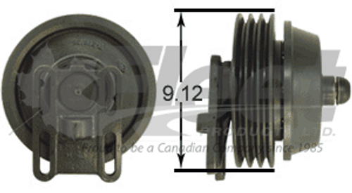 104884X FD-3 Detroit fan clutch remanufactured, 2.05" pilot, 9.12" pulley, pneumatic on/off, for Detroit Diesel applications 104884X FD-3 Detroit fan clutch remanufactured, 2.05" pilot, 9.12" pulley, pneumatic on/off, for Detroit Diesel applications
