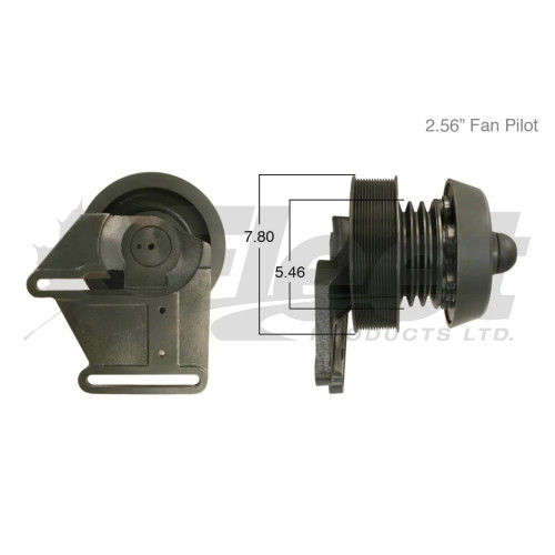 109353X FD-L fan clutch with 2.56" pilot, 5.46" and 7.80" pulley diameters, 109353, (109355, 109354, 65505)