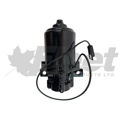 Delco 18006974X lead wire hydraulic brake booster motor, remanufactured 12V unit for GM TopKick/Kodiak, IHC, Blue Bird, and Thomas Built buses. Delco 18006974, 504839C91, 1653762C92