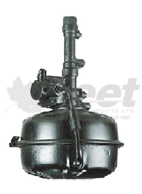 2512061X hydrovac brake booster for ihc cargostar 1850b, single diaphragm, 12-3/4 inch, frame mount, remanufactured