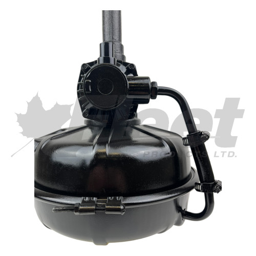 2512138X hydrovac brake booster for Ford trucks, single diaphragm, MB-3 frame mount, 12-3/4" diameter, 1/4" ports