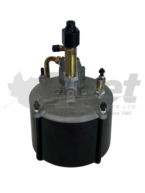 374980x single piston hydrovac brake booster for trucks, 9.5 inch diameter, 1/2 inch ports, 17-5/16 length, oem 2241895 374980x single piston hydrovac brake booster for trucks, 9.5 inch diameter, 1/2 inch ports, 17-5/16 length, oem 2241895