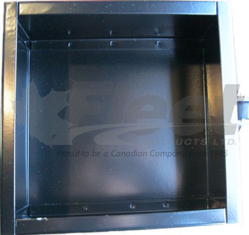 RA001T empty powder-coated steel control box enclosure for air suspension or lift axle valve and gauge housing