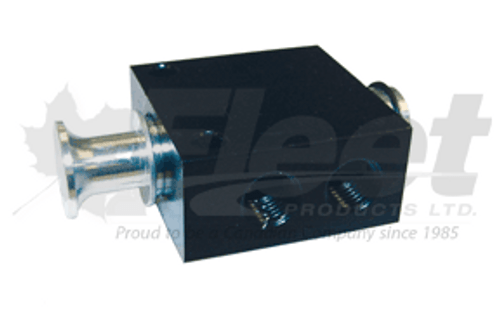 ra030 1/4" v8 valve for truck air systems, compact push-pull valve, aluminum body, 1/4 npt ports, manual airflow control