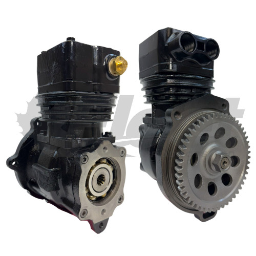 KN7700JX Remanufactured GM/Isuzu Air Brake Compressor - Midland 292 - Flange Mount - Air/Water Cooled KN34090, KN7700CX, N7700C, 9111530120X, 25882006