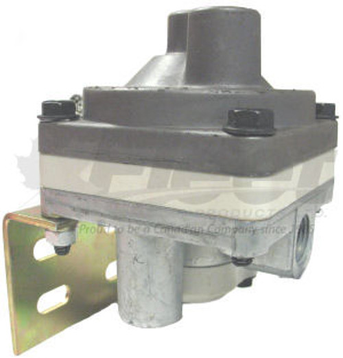 110570 control line valve with dolly port, 3/8" and 1/2" NPT ports, for converter dollies and trailers. Replaces Sealco 110570, Haldex RB000.