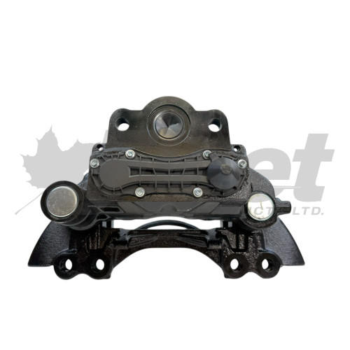 Bendix ADB22 left-hand remanufactured air disc brake caliper with 0 degree carrier for SAF-Holland SK7 trailer axles OE: WABCO K012342, K012634K50, 5400101200 | Volvo / Mack 1660408, 1660535 | BPW BR440046 | Propar 99B90035-2 | Automann: 158.106001