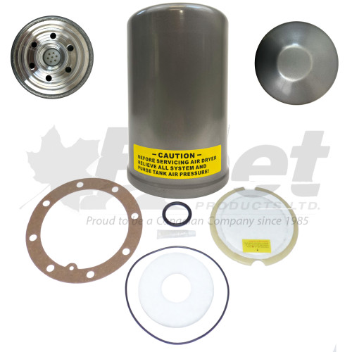 T-2000 Desiccant Cartridge part number 710000 for heavy-duty air dryers, compatible with Turbo-2000 and HD-2000 systems