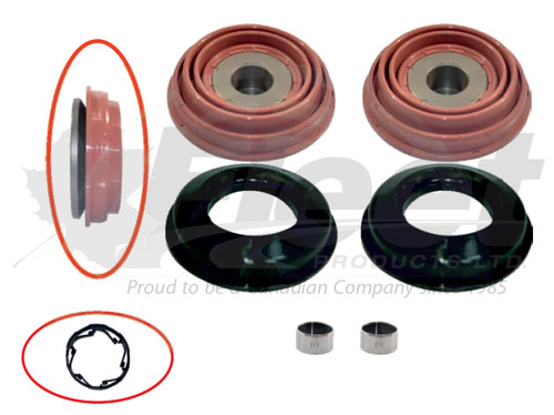 fpk10365 adb22 tappet and boot kit for bendix calipers, 69mm piston service, fits truck and trailer applications