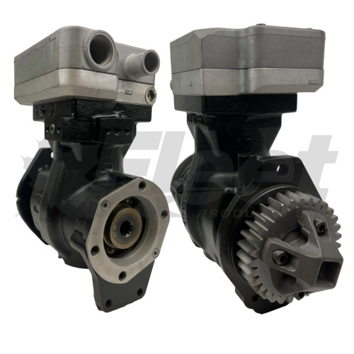 9111530197X reman Cummins 85MM air brake compressor, WABCO, STOR ports, 3690864, 3685918, 3687343, 3690864, 3690865, 4318220, 9111530190, 9111530197, 9111530200, 911530190