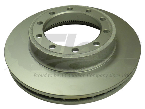 FPK123550 hydraulic brake rotor 15.00" OD, hat style, 10-hole, ABS exciter, fits 2000- 2008 IHC School Bus and 4000 Series.