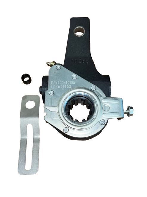 Automatic slack adjuster FP400-10155 with 10 spline, 1 1/2" cam, 5.5" arm for heavy-duty drum brake drive axles, compatible with