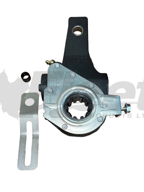 Automatic slack adjuster FP400-10155 with 10 spline, 1 1/2" cam, 5.5" arm for heavy-duty drum brake drive axles, compatible with E-10892