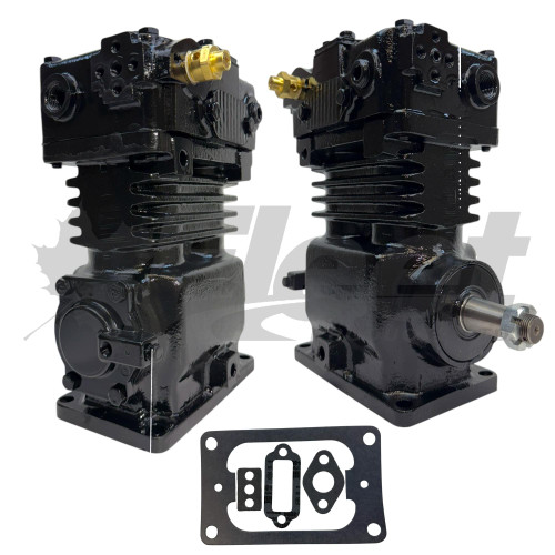 TF-550 Pulley Drive Compressor, Reman, For International MAXXFORCE 7, Water and Air Cooled, 13.2 CFM, Pulley Driven