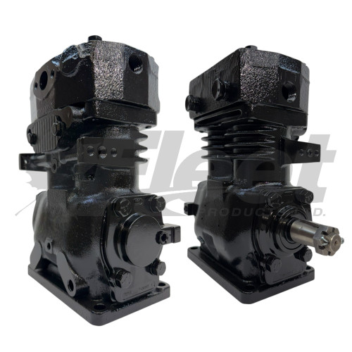 286582X TF-501 compressor for Cat 3208, Style A base, pulley drive, top outlet, left inlet, 3 front studs