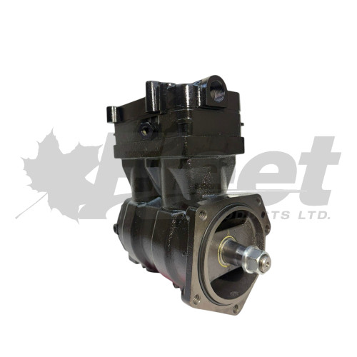 Reman WABCO 4127040087X twin air brake compressor for Volvo D12 FH12 trucks, flange mount, 85mm bore, SS636 model 4127040087, 4127040010, 20569224