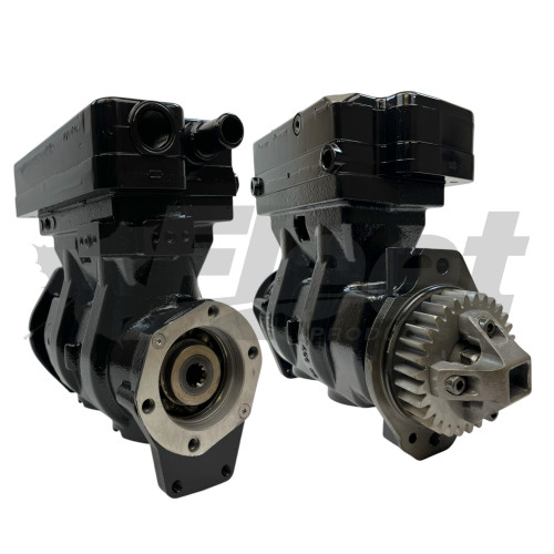 9115150200 WABCO 85MM twin-cylinder air brake compressor for Cummins ISX with 197mm flange, 3686475, 3686476, 3686476RX, 3687356, 3687356NX, 3687356RX, 3689770, 5663565, 5663565RX, 707115AT, MX9115150200X