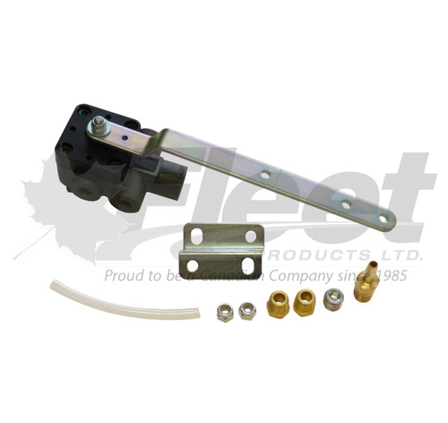 hv228 height control valve with dump for trailer suspensions, 1/4" npt ports, hendrickson fit, fast dump function