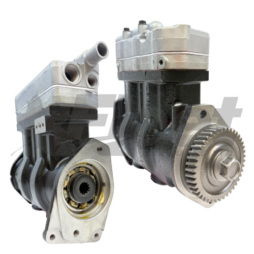 Reman WABCO 9115169220X 75mm twin-cylinder air compressor for Cummins ISL, 1650792027, 19507465, 19520998, 321989, 4938826, 4938827, 5585420, 5585424, 5585481, 5633302, 6360422, 660-01-1000, 660.01.1000, 660011000, 703008AT, 82-56308-001, 8256308001, 9111516922, 91115169220, 91115169227, 9115160123, 9115160123A, 9115169220, 9115169227, 9115169230