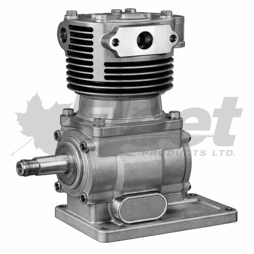 KN7000X EL740 pulley drive air brake compressor with 4-hole base mount, KN7000, EL7000, KN85020, GM (15509071, 15526141, 15534967, 15534968, 15556662, 2259006, 2342842, 2390022, 6511306), Navistar (13369R91, R955KN7000)