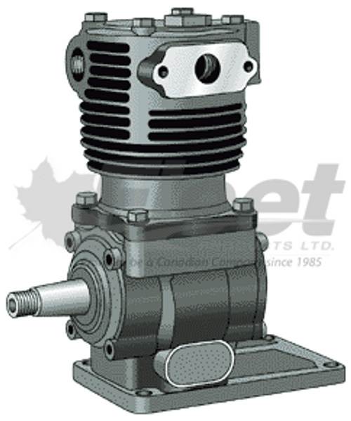 KN7010X EL740 Pulley Drive Air Brake Compressor for heavy truck air brake systems KN7010X EL740 Pulley Drive Air Brake Compressor for heavy truck air brake systems