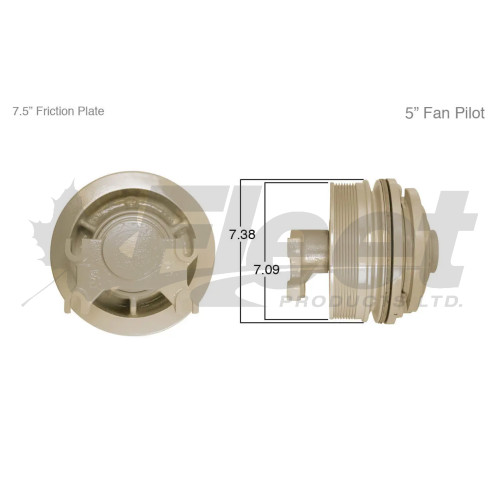 KB790026X reman S Advantage fan clutch for Volvo VE D12, 8PK belt, 2.00" fan pilot, fits 1994- 1999 WG/VN/AC trucks KB790026X reman S Advantage fan clutch for Volvo VE D12, 8PK belt, 2.00" fan pilot, fits 1994- 1999 WG/VN/AC trucks