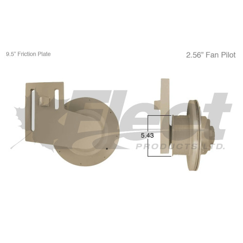 KB791061X reman HT/S Advantage fan clutch for Ford/Sterling Cummins N14, 14PK groove, 5.43" pulley, 9.5" friction plate.