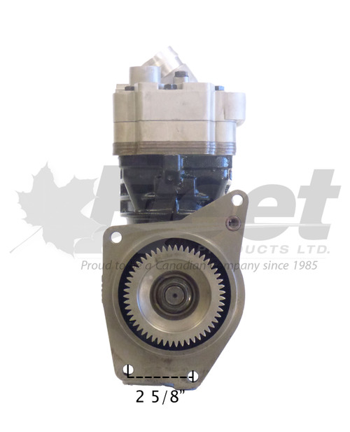 K031987X BA-921 Detroit reman air compressor with 1-3/4" inlet for DD13/DD15, flange mount, water/air cooled, top discharge