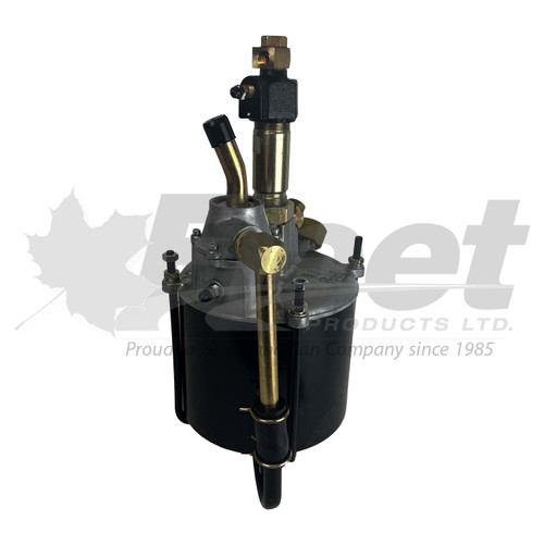 374000 new hydrovac brake booster for trucks, 6-3/4 inch diameter, 1/2 inch ports, piston-style vacuum unit, no core