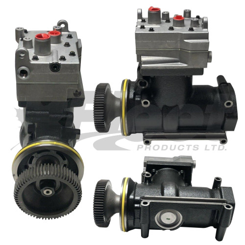 9122180020X Reman WABCO Air Brake Compressor PACCAR: 86791, 2001916, 2001916PE, 2121411, 2121411PE, 2121412, 2139800, 2139800PE, 230013183, 2336599PE, 2336600 | WABCO: 9122180000, 9122180007, 9122180020, 9122180027 | Meritor: R9559122180020X | Daimler 9122180020