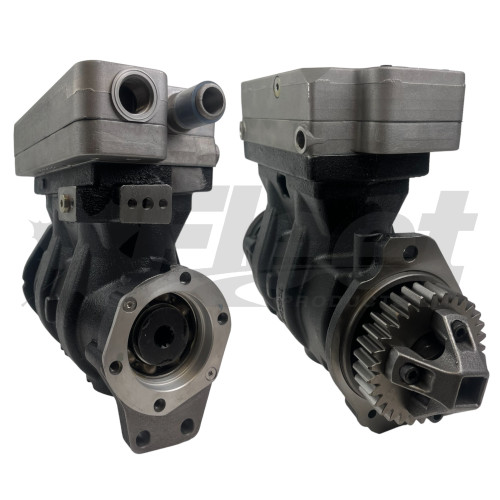 85mm Twin Cummins (9125400040X ) Air brake compressor OE:  3689770, 9115150200, 3681902, 3103413, 3104316, 9115150200, 3687356, 912540040