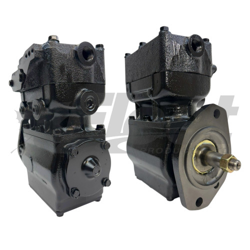 KN13220 new genuine EL1300 air brake compressor for Cummins C-Series engines with flange mount and right-hand rotation OE: 3927351, 3915905, 0R8174, NT7022E, 3915904, 3924259.