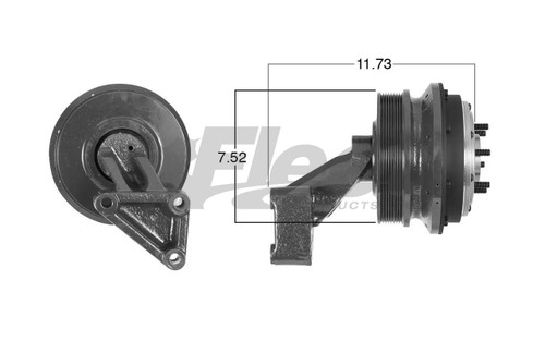 KB799306X Drivemaster fan clutch, reman for International Cummins ISM, Horton 79A9306 direct replacement with 2.56" pilot and 7.52" pulley. KB799306X Drivemaster fan clutch, reman for International Cummins ISM, Horton 79A9306 direct replacement with 2.56" pilot and 7.52" pulley.