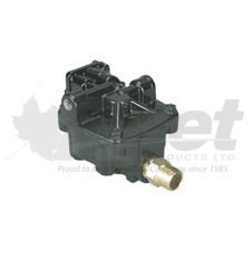kn30100-g emergency relay valve for pre-121 trailers, 1/4" npt air hydraulic valve, auto bleed down, fleet part n4301a