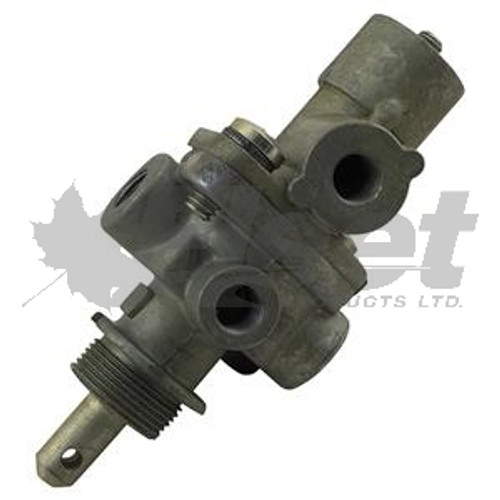 276462-g push-pull valve for truck parking and emergency brake control, 1/4" ports, anti-compounding, dash mount