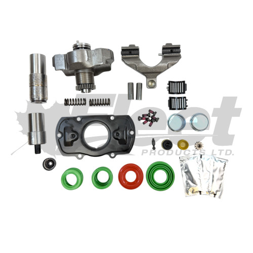 FPKMAXXUS MAXXUS caliper major repair kit with pins, bushings, cover, adjuster, lever fork, bearings, seals, caps, and grease.