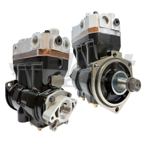 LK4935 twin cylinder air compressor for Iveco Tector and Crossway Iveco 504353253, 504055169, 504066638, 504079461, 504079463, 5001860681, 5001860839, 5006028509, K002123, K002121, LK4935, K022265N00, 41211340,* LK4936*