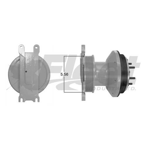KB799173X DriveMaster fan clutch for Kenworth T300 with Cat 3126/C7 engines, 8PK belt and 3.5 bolt circle