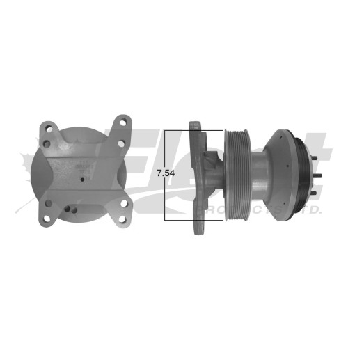 KB799300X DriveMaster fan clutch for Sterling Detroit Series 60 with 10K belt, 7.54 pulley and 3.5 bolt circle 79A9300, 999300, 989300, 799300, 997103 | Kit Masters 99300, KMN2099300, KM N20 99300, KMI99300 | Alliance Truck Parts ABPN2099300, ABP N20 99300