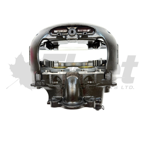 Meritor EX225L Right-Hand Air Disc Brake Caliper with Carrier Meritor: EX225L236XX000, EX225L266XX000 (12° Spring Brake mount with Windows) | Volvo: 23675020, 23582850, 23582846 | ATC: ATC-AD30-455