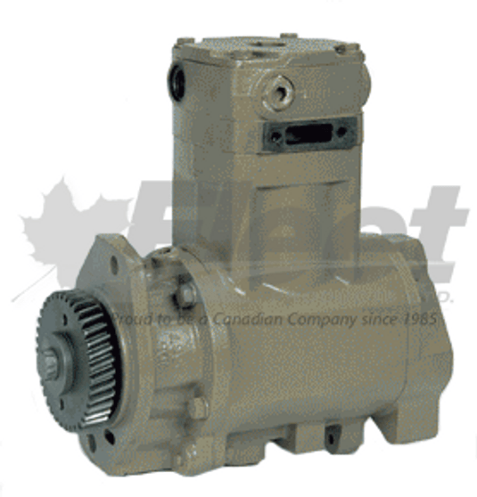 3558189X QE338C Cummins Compressor, 15 CFM, water cooled, left air inlet, threaded discharge, fits C8.3 and ISC engines