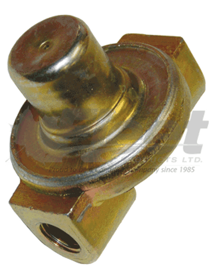 wm778a-g pressure protection valve for truck and trailer air brake systems, 1/4 inch npt ports, opens at 75 psi, recloses at 70 psi, fmvss 121 compliant