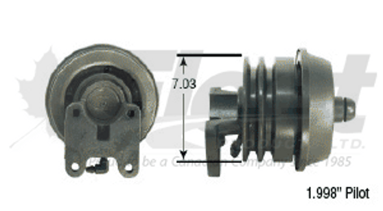 104761X FD-3 reman fan clutch for Cummins and Ford diesel with 2.00" pilot and 7.03" pulley diameter